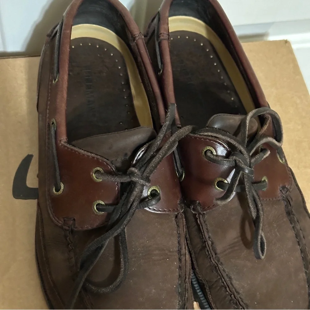 Freeman Men’s 10M Morgan Boat Slip On Leather Shoes - Brown FMC-4222 New W/O Box